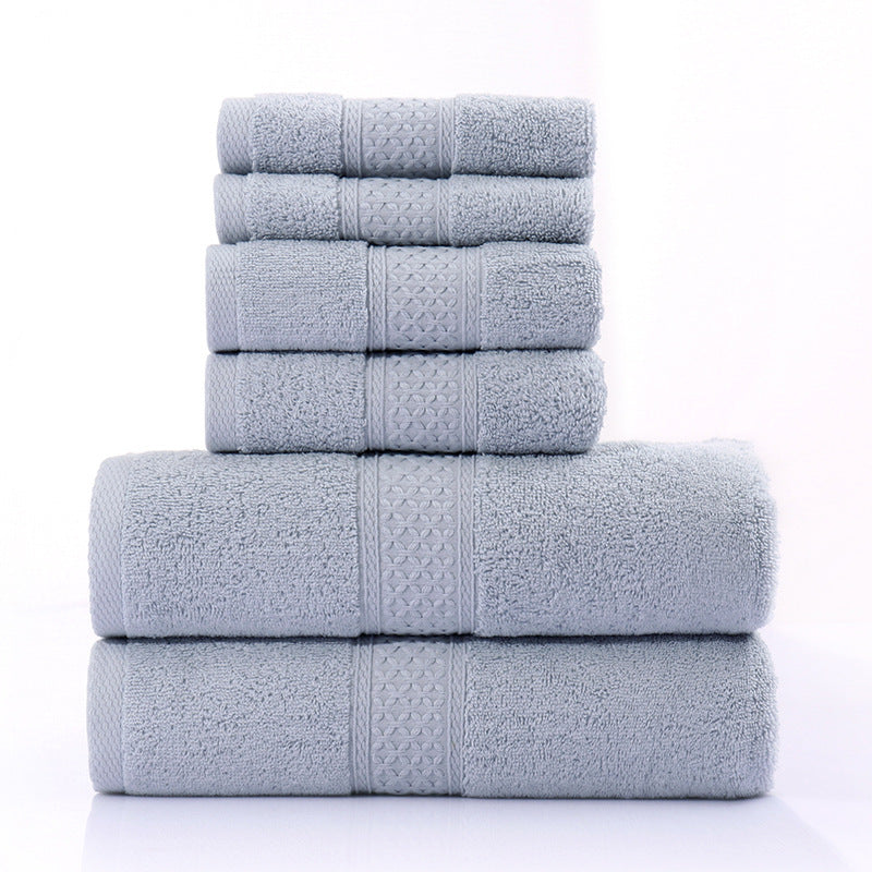 Six Piece Set Of Pure Cotton Bath Towels