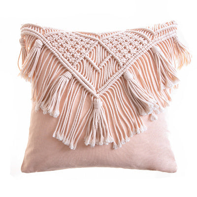 Hand-woven Cotton Thread Cushion Cover