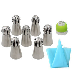 Stainless Steel Russian Decorating Mouth Set, Cream Cake Torch Decorating Mouth