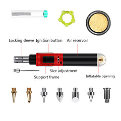 Electronic Ignition Portable New Gas Soldering Iron Set