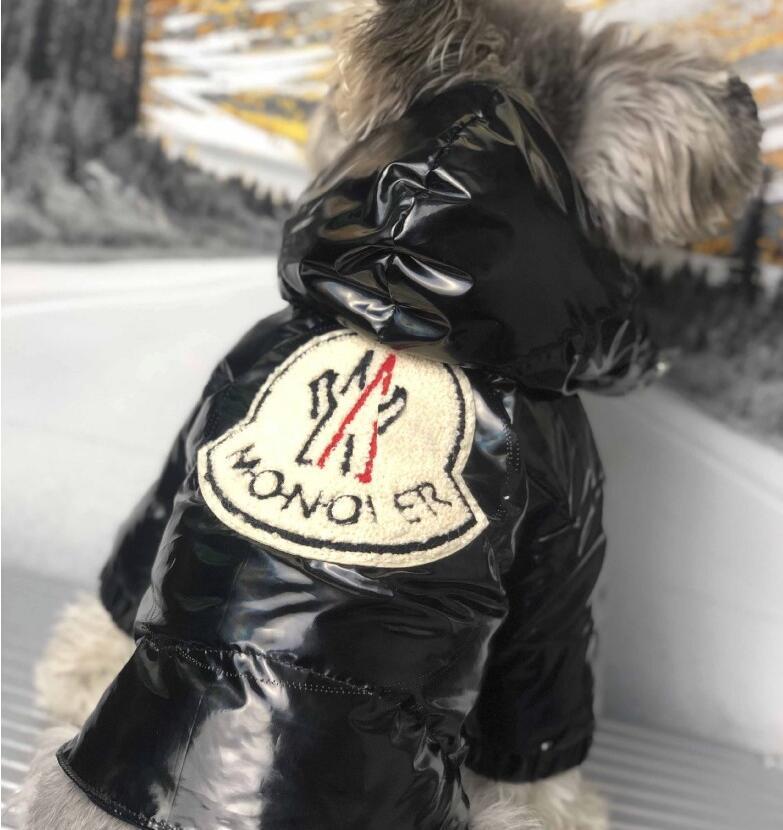 Pet Clothes Star Patent Fur Collar Down Jacket