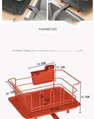 Stainless Steel Dish Rack Drain Rack Dish Rack Kitchen Shelf