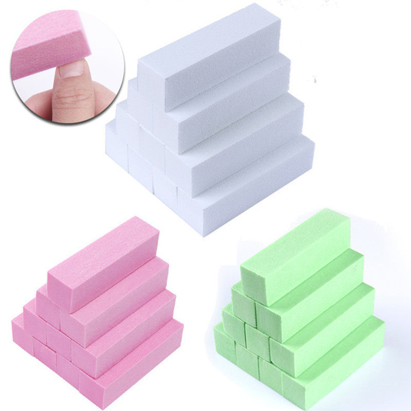 Nail Tools Sponge Color Tofu Polishing Bar Set