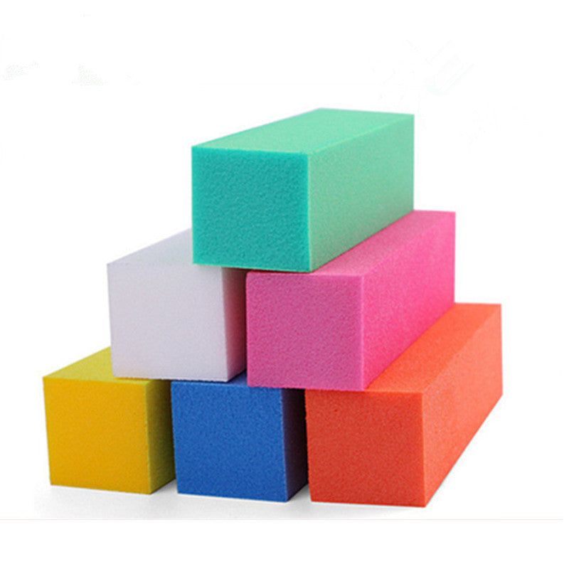 Nail Tools Sponge Color Tofu Polishing Bar Set