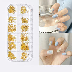 Pearl Butterfly Nail Patch Nail Art Jewelry Set