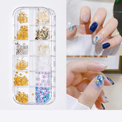 Pearl Butterfly Nail Patch Nail Art Jewelry Set