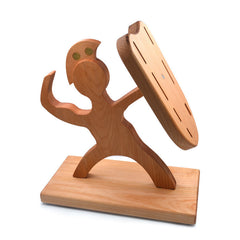 Humanoid Creative Maple Wooden Knife Holder