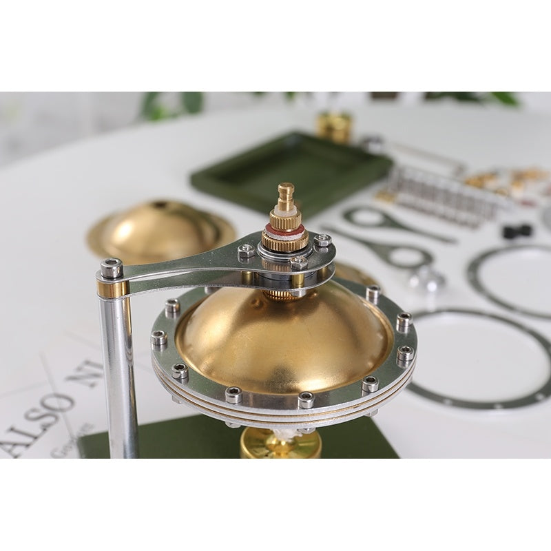 New All-metal Assembly DIY Steam Engine Flying Saucer Model