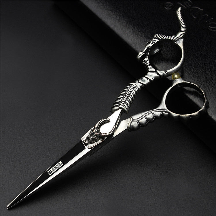 One Piece Of Retro Hairdressing Scissors 6 Inch Flat Cut Hair Salon Haircut To Thin Teeth Scissors Professional Hair Cutting Scissors