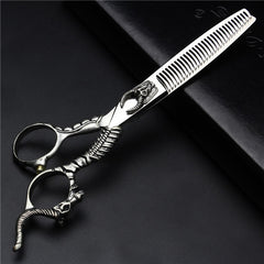 One Piece Of Retro Hairdressing Scissors 6 Inch Flat Cut Hair Salon Haircut To Thin Teeth Scissors Professional Hair Cutting Scissors