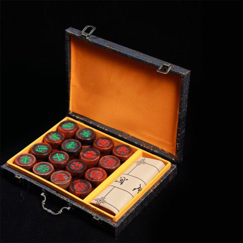 Chess Pieces Mahogany Gift Home Board Set