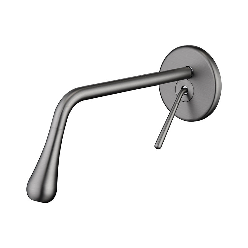 Banpu Black Basin Faucet Hot And Cold Copper In-Wall Style