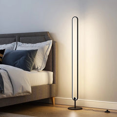 Double Pole Light Luxury Floor Creative Atmosphere Lamp Bedroom Vertical Bedside Creative Eye Protection Lamp