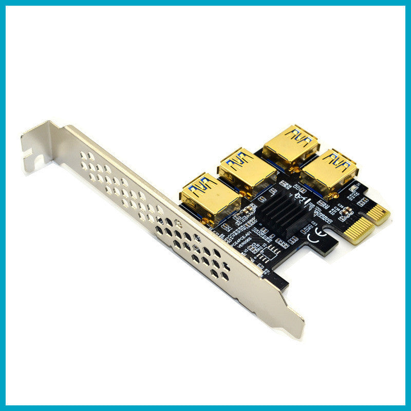 1 To 4Pci-E Adapter Card Pci-E To Pci-E Slot One For Four Usb3.0 Graphics Card Expansion Card