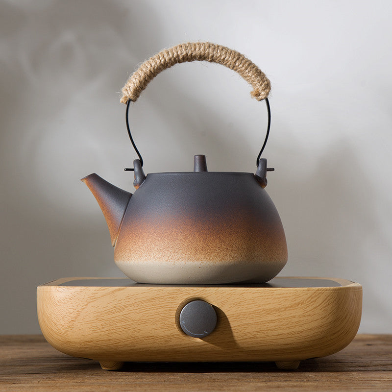 Stoneware Boiling Teapot Clay Pot Kettle Kung Fu Tea Set