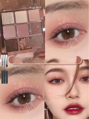 Cheap Student Glitter Pearlescent Waterproof Super Glitter Cowherd Eyeshadow