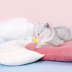 Angel Wings Love Cat Nest Sleeping Spring Warm Cat Bed Four Seasons Universal Cute Cat Nest Mat Dual-use