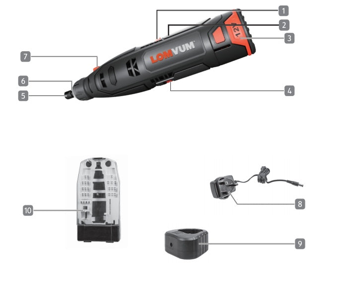 Electric Grinder Small Hand-held Electric Woodworking Engraving Complete Set Of Rechargeable Lithium Battery Micro Grinder