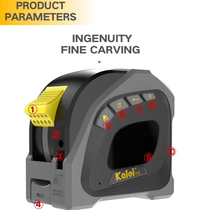 Laser Ruler, Laser Rangefinder, Tape Measure, 40 Meters Infrared Multi-function Measuring Instrument For Volume Measurement Metre Numerique