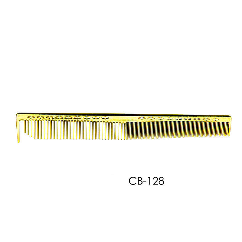 Electroplated Golden Hair Comb Professional Hairdresser Hair Salon Styling High Temperature Comb