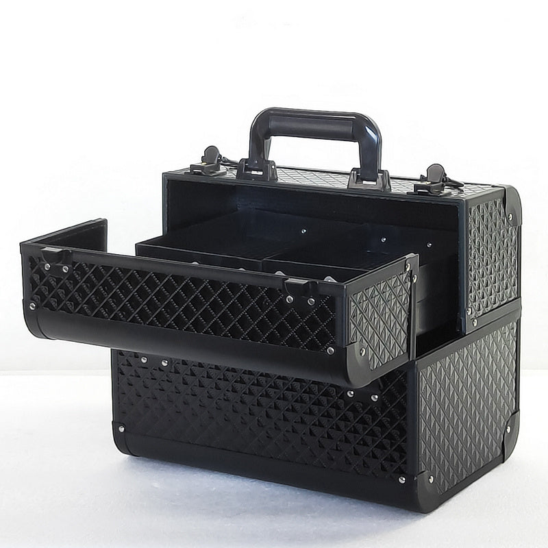 Professional Makeup Case With Makeup Artist, Multi-Function Storage, Portable Pull Rod