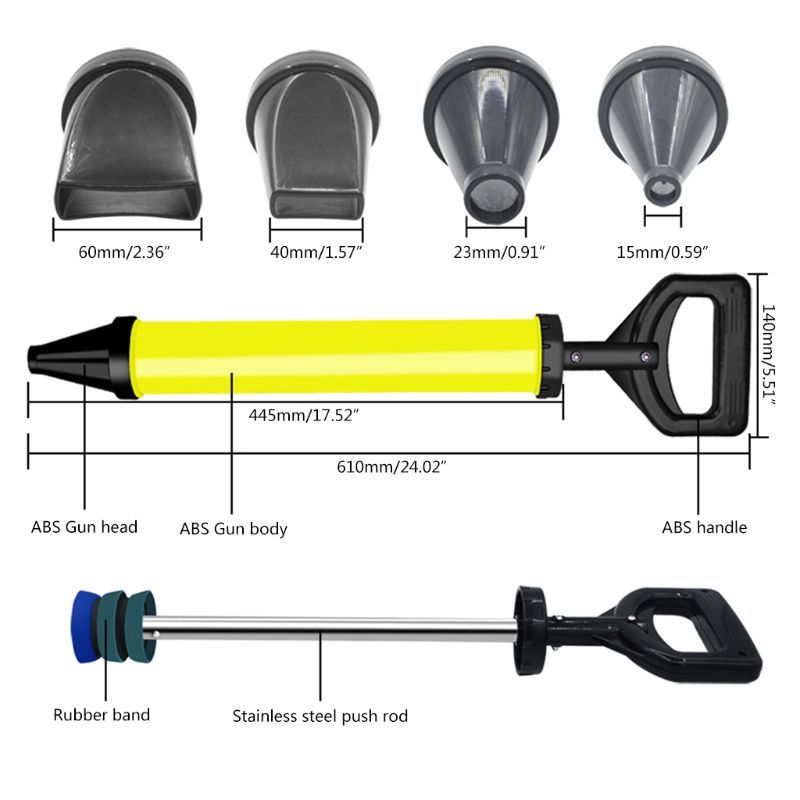 Caulking Gun Cement Lime Grouting Mortar Spraying Machine