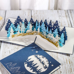 Paper sculpture Christmas card