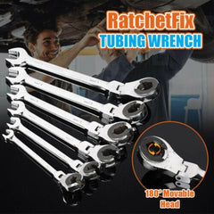 Tubing Ratchet Wrench With Flexible Head Mirror Polishing Gu