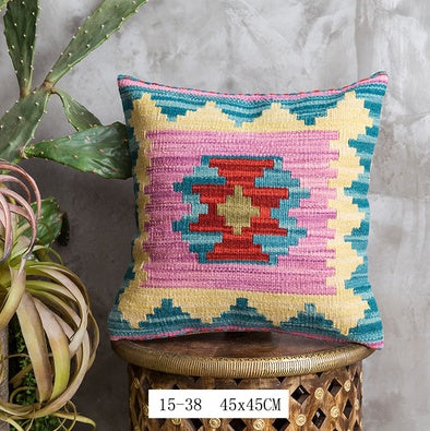 Nordic Pillow Hard Wool Pakistan Imported Handmade Bohemian Retro Pillow