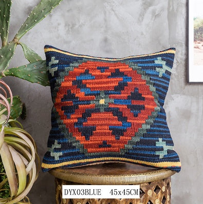 Nordic Pillow Hard Wool Pakistan Imported Handmade Bohemian Retro Pillow