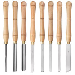 High-End 8-Piece Wooden Box-Mounted Steel Turning Tool Woodworking Turning Tool Handheld