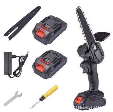 Mini 6 Inch Electric Chain Saw Cordless Chainsaw Felling Tree Felling Household Small Handheld Portable Lithium Electric Saw Electric Saw