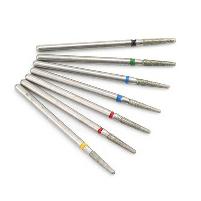 Nail Art Silver Grinding Head Tungsten Steel 7 Sets Diamond Grinding Head Nail Carving Polishing Head Nail Tools