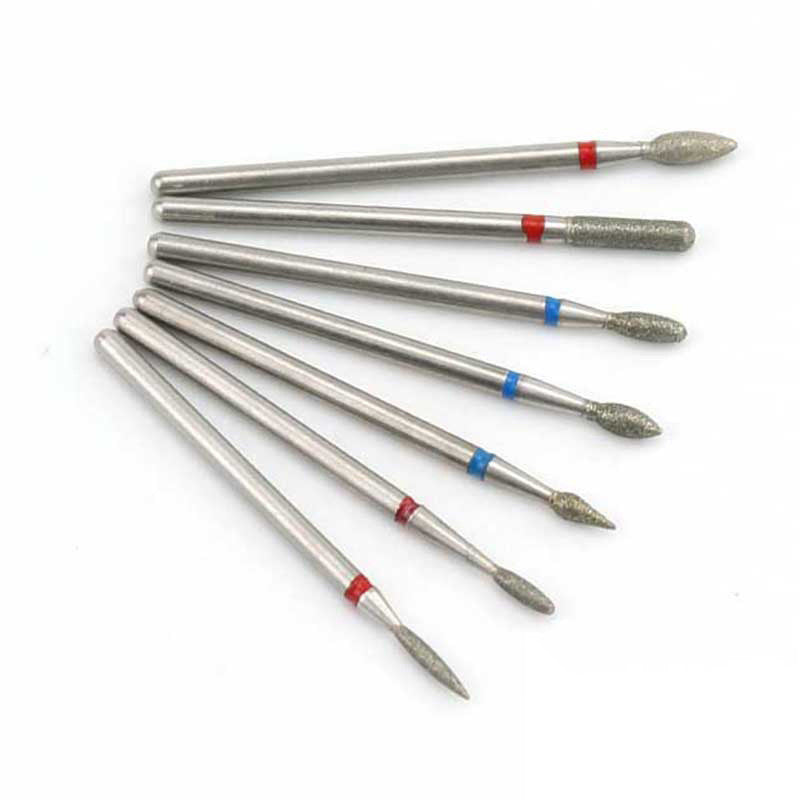 Nail Art Silver Grinding Head Tungsten Steel 7 Sets Diamond Grinding Head Nail Carving Polishing Head Nail Tools