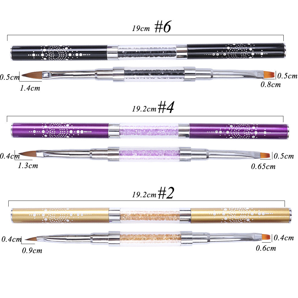 Nail Tools Alex Color Stick Drawing Flower Pen Dual Pen Diamond Inlaid Nail Pattern