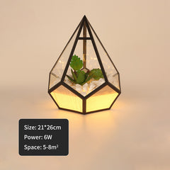 Personality Geometric Nordic Iron Art Diamond Light Night Light