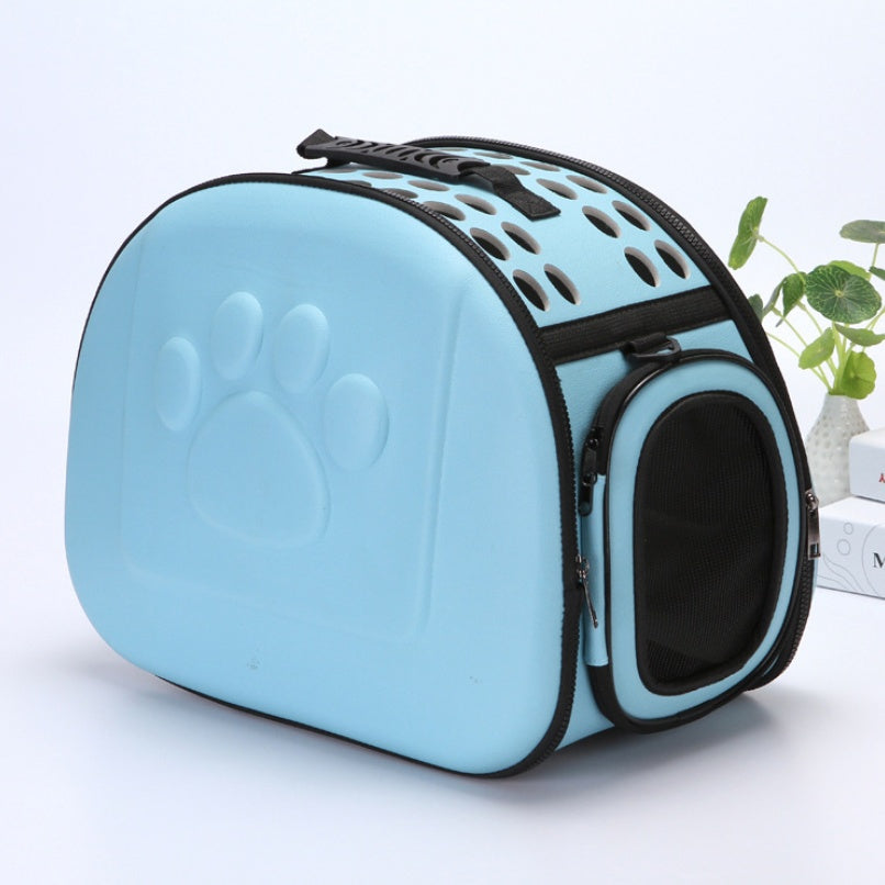 EVA medium pet outing bag cat small dog breathable fashion portable folding out travel bag