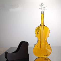 Violin Shape Glass Wine Bottle Customization, Decanter Special-shaped Creative Art And Craft Wine Bottle