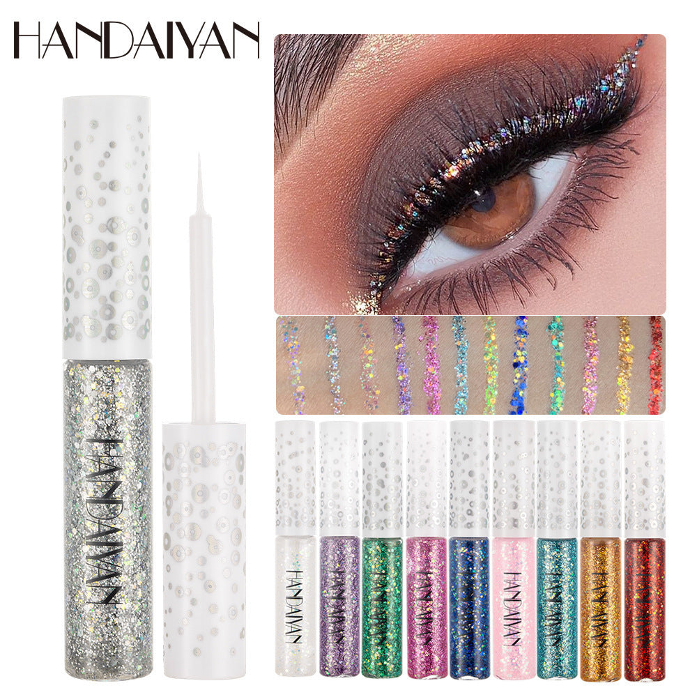 12 Colors Bag Eyeliner Glitter Liquid Eyes Makeup