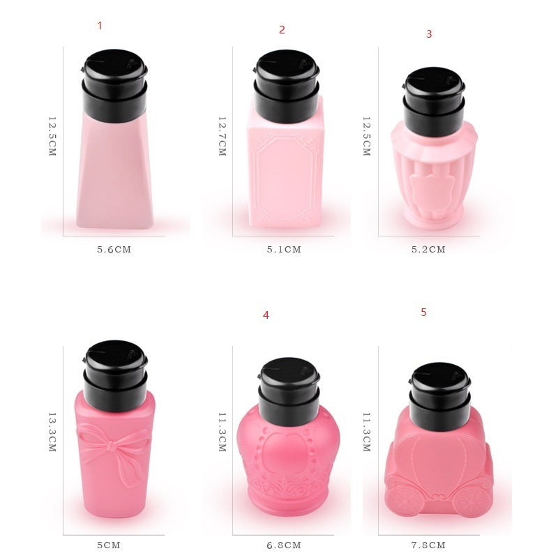 Nail Art Tools Supplies Pressing Bottles Leak-Proof Empty Bottles