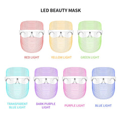 7 Color LED Mask Red Light Therapy Skin Rejuvenation Massager Beauty Home Skin Face Whitening Anti Aging SPA Device