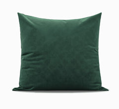 Dark Green Geometric Quilted Three-dimensional New Chinese Pillow