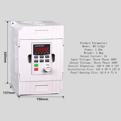 Inverter Three-Phase 380V Speed Controller 0.75/1.5/2.2/3/7.5kw