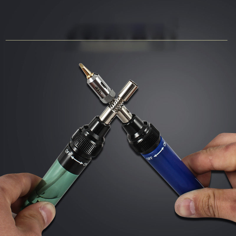 Gas soldering iron set