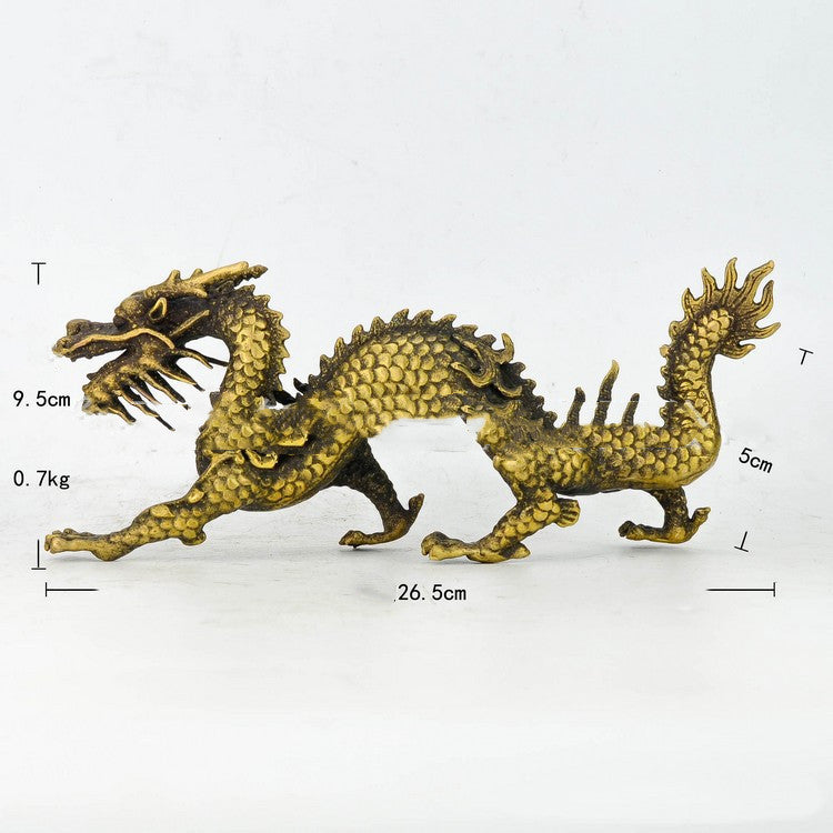 Pure Copper Dragon Ornaments Decoration Craft Furnishings