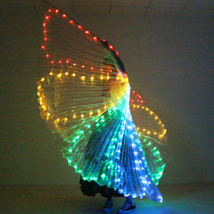 LED Belly Dance Glowing Five-color Dance Wings Color