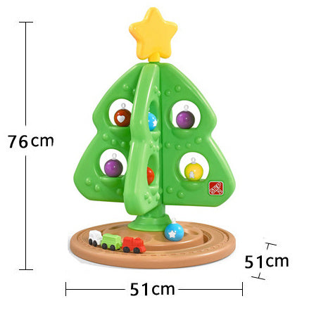 Rotary Car Christmas Tree Children's Scene Rail Train Toys