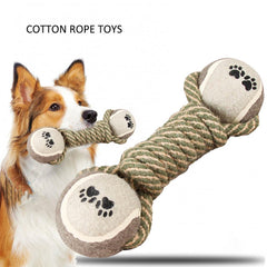 Pet Dog Toys For Large Small Dogs Toy Interactive Cotton Rope Mini Dog Toys Ball For Dogs Accessories Toothbrush Chew Premium Cotton-Poly Tug Toy For Dogs Interactive Rope Dog Toy For Medium Dogs