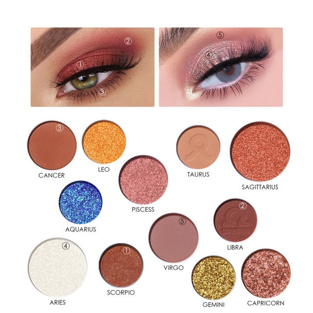 Twelve Constellation Eye Shadow Palette