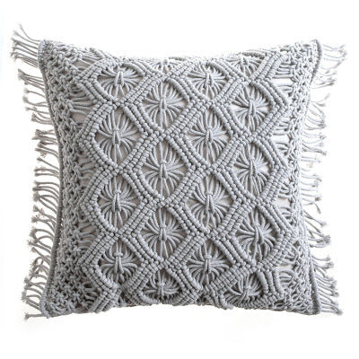 Hand-woven Cotton Thread Cushion Cover